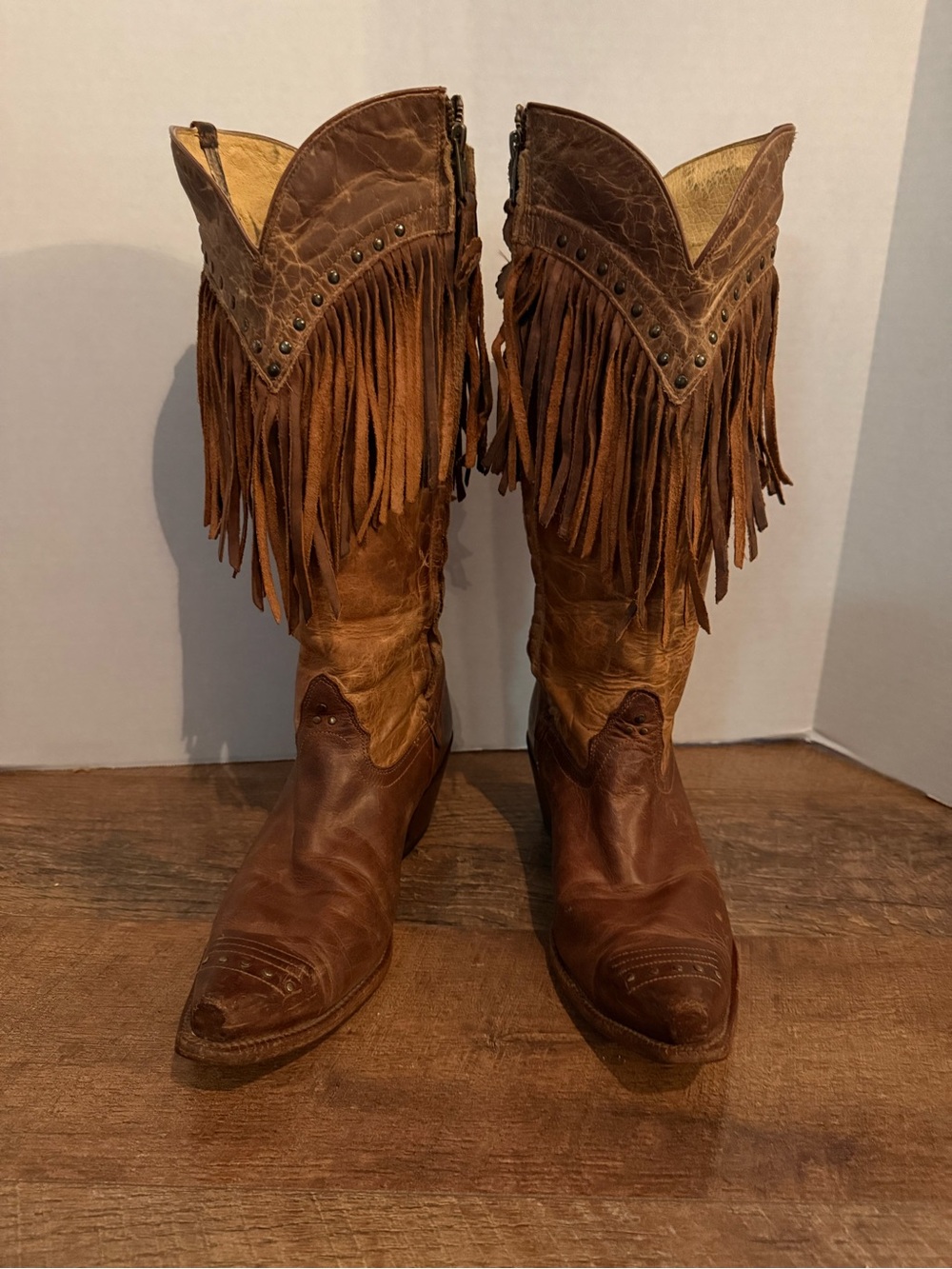 Tony Lama VF3036 Fringe tall top Western  Boots